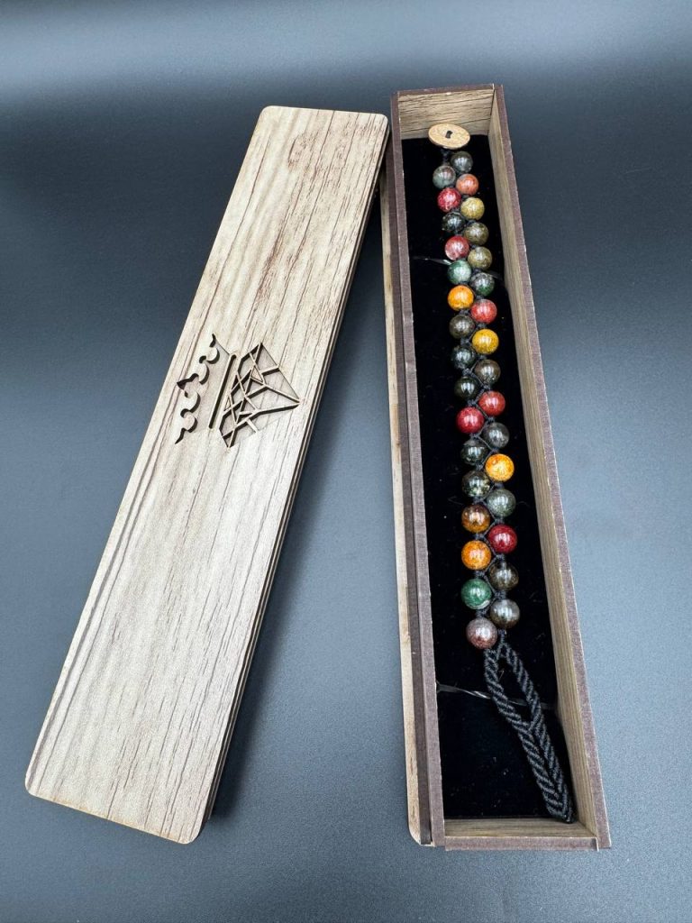 دستبند سنگ کوارتز فانتوم (دُرّ دریایی)