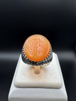 انگشتر عقیق زرد یمن اصل
