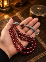 تسبیح سندلوس اصل قرمز 33 دانه